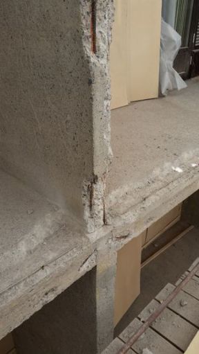 Kulunut betoniharkko