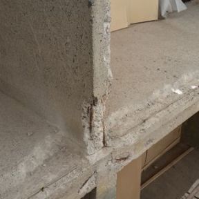 Kulunut betoniharkko